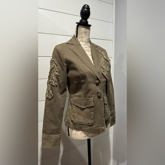 NWOT-AZIZ EMBELISHED JACKET - Picture 1 of 13